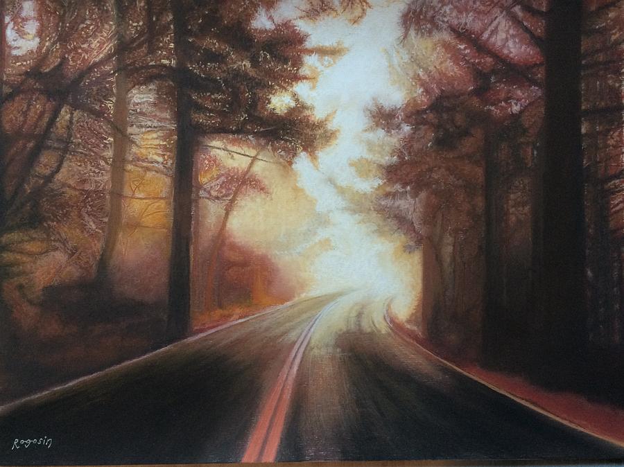 Tree Painting - The Road to Somewhere by Harvey Rogosin