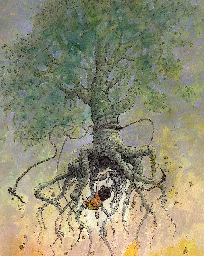 Queen Painting - The Roaming Oak by Ethan Harris