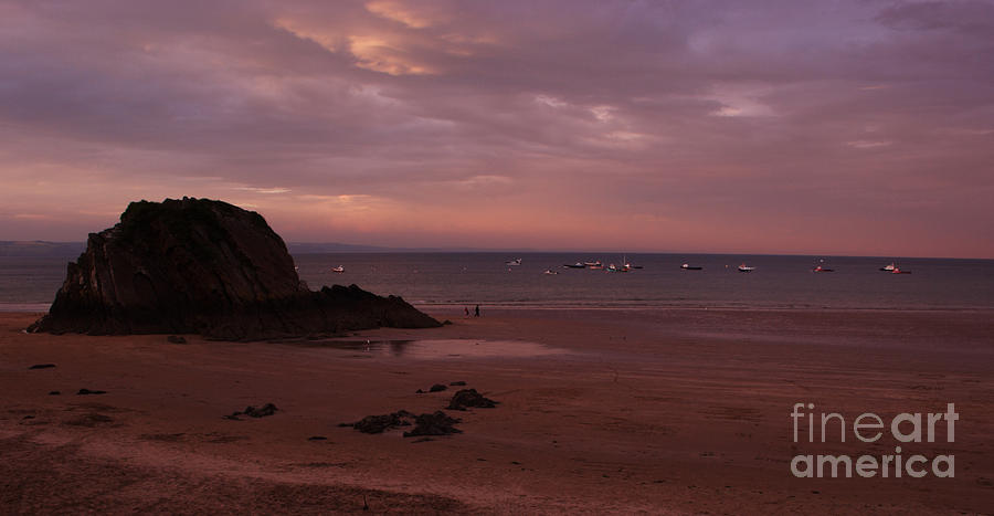 The Rock and th sea Photograph by Ang El
