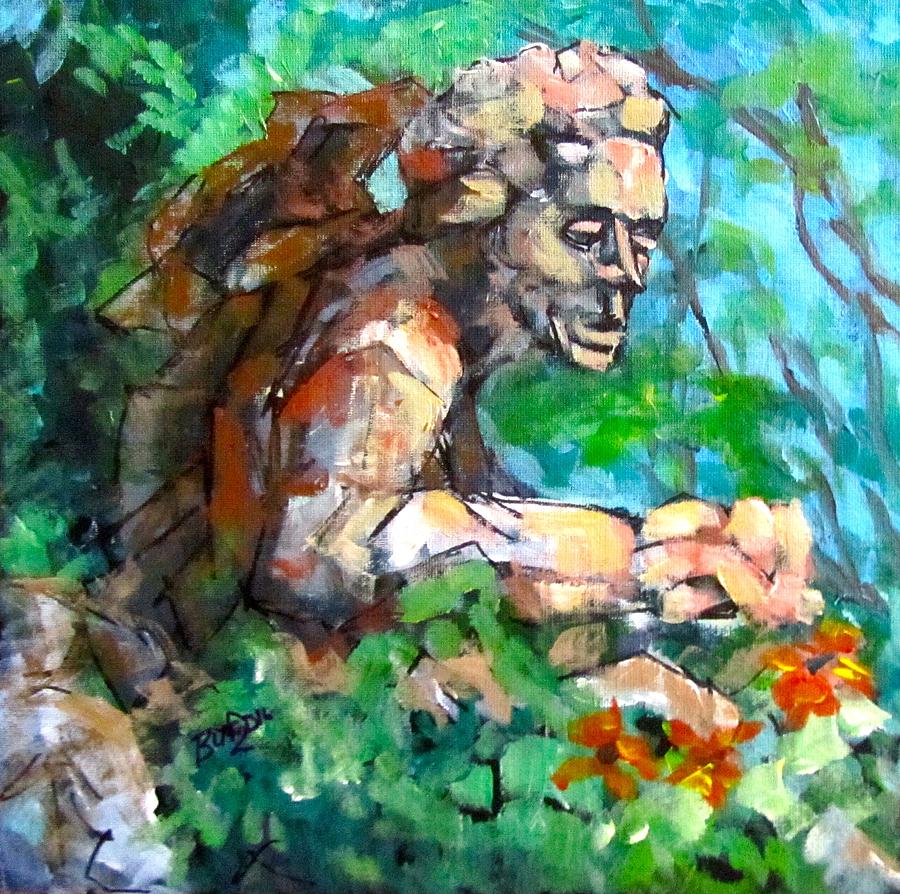 The Rock Gardener Painting by Barbara OToole