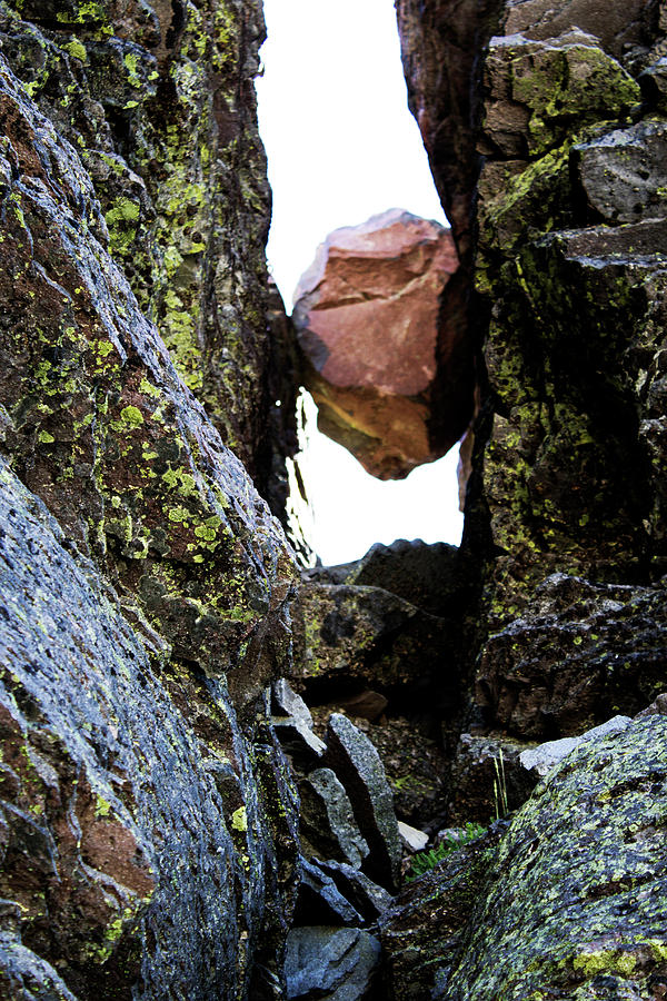 The Rock Got Stuck Photograph by Edward Hawkins II