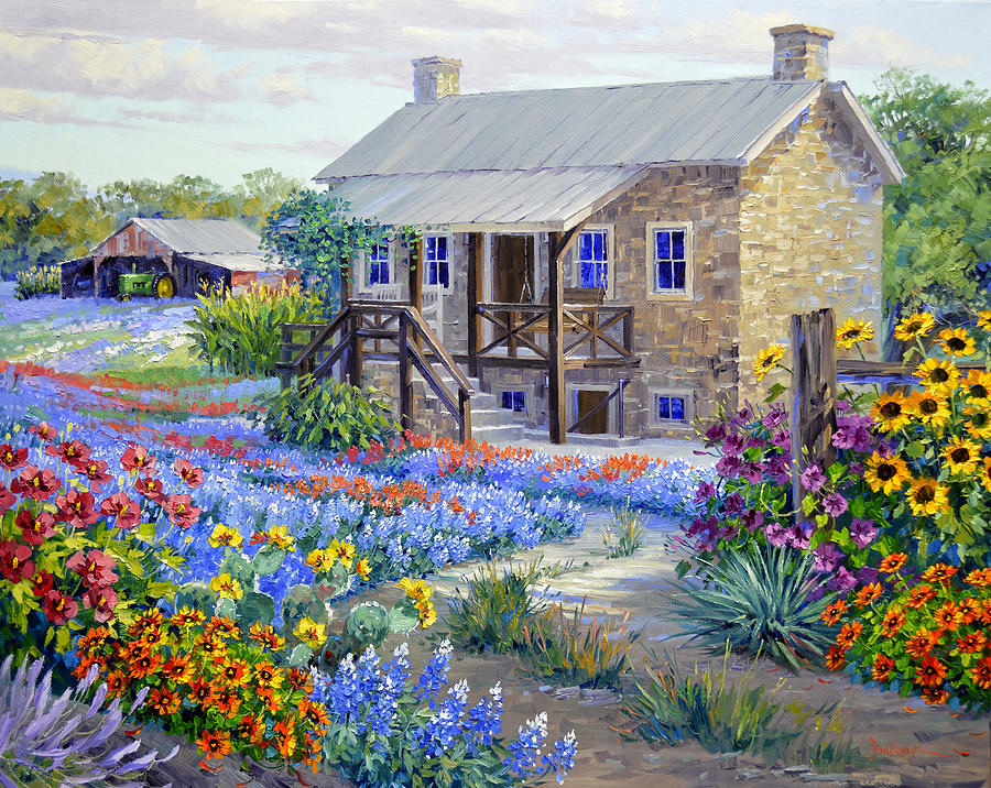 The Rock House Homestead Painting by Mikki Senkarik - Fine Art America