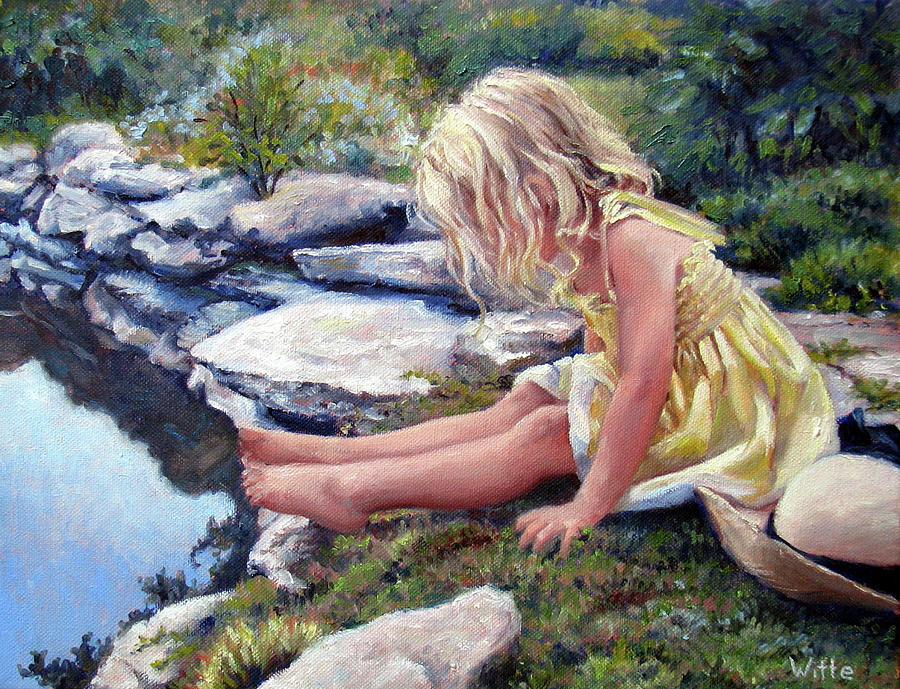 The Rock Pool Painting by Marie Witte