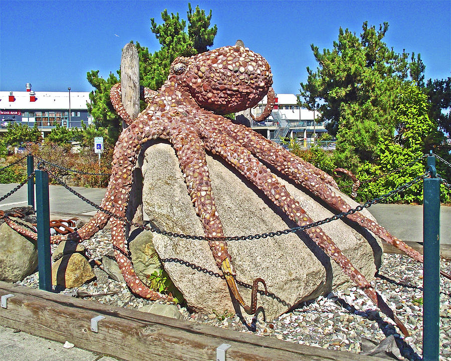 The Rocktopus on Port Angeles Waterfront, Washington Photograph by Ruth Hager