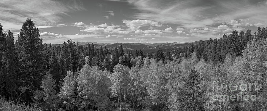 The Rocky Mountains BW Photograph by Michael Ver Sprill
