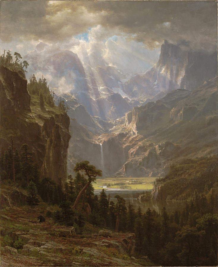 Albert Bierstadt  Painting - The Rocky Mountains Landers Peak #15 by Albert Bierstadt