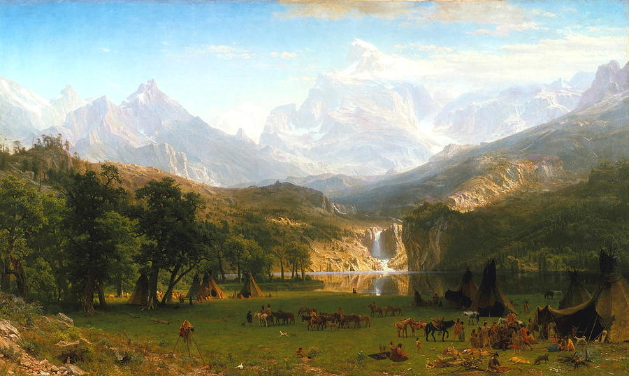 The Rocky Mountains, Landers Peak, c. 1863 Painting by Eric Glaser