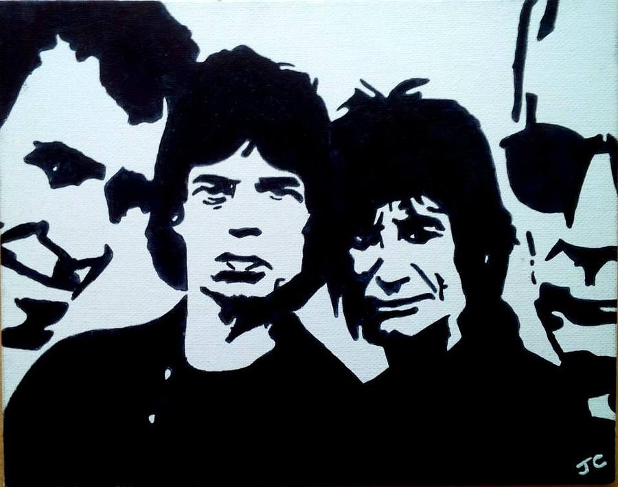 The Rolling Stones Painting - The Rolling Stones by John Cunnane