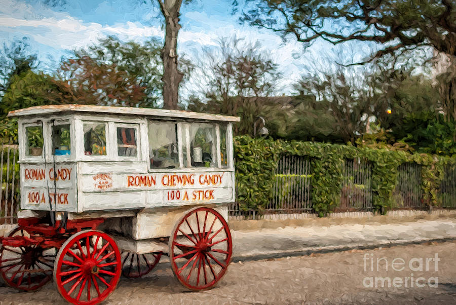The Roman Candy Cart-NOLA Photograph by Kathleen K Parker