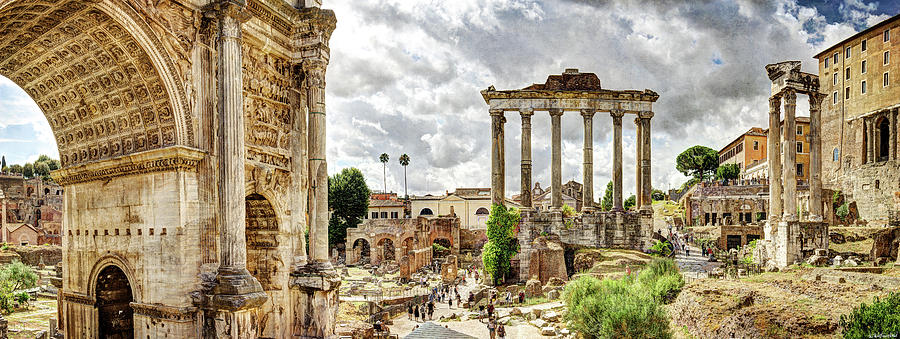 The Roman Forum from Santi Luca Photograph by Weston Westmoreland