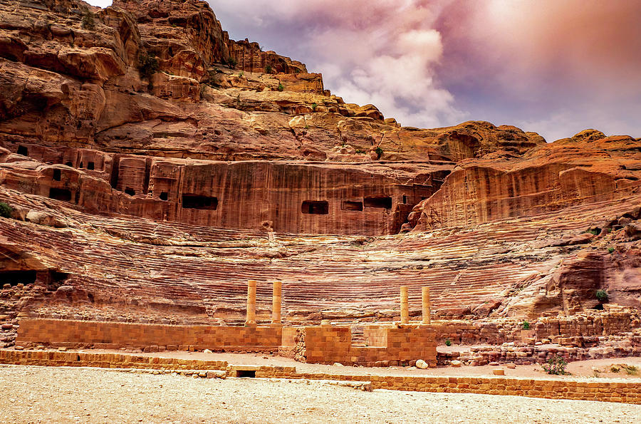 The Roman Theater at Petra by Boyce Fitzgerald The Roman Theater at Petra by Boyce Fitzgerald