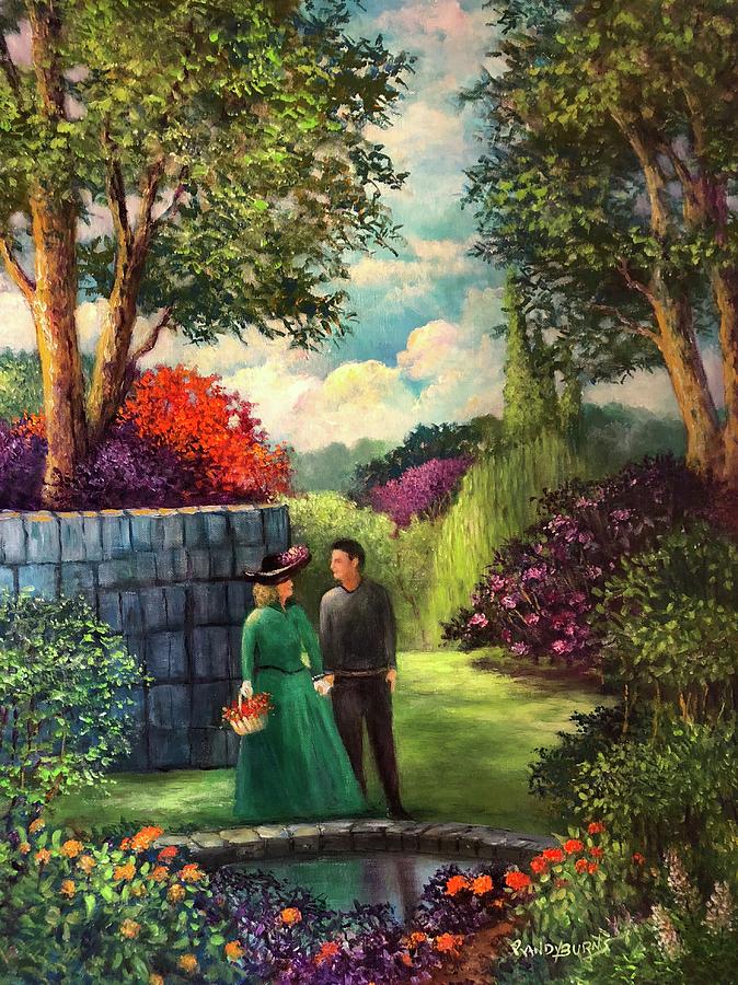 The Romantic Garden Painting by Rand Burns
