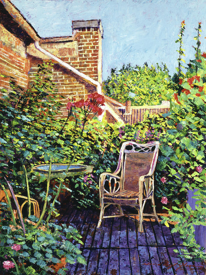 The Roof Garden Painting by David Lloyd Glover
