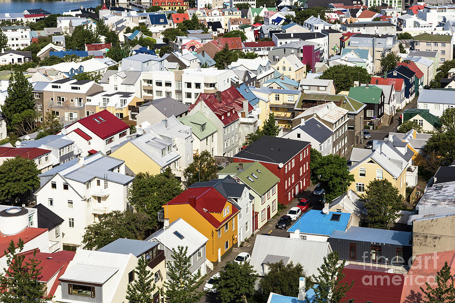 The roofs of Reykjavik Photograph by Didier Marti