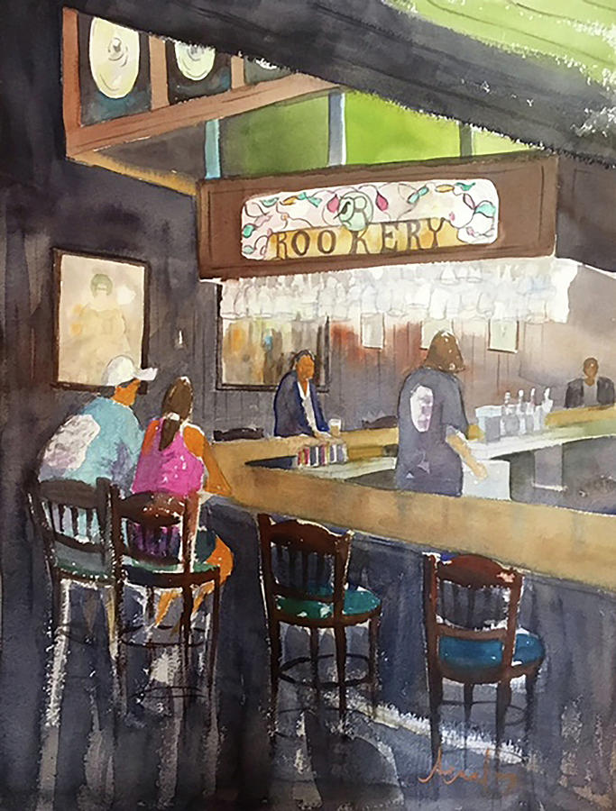 The Rookery Bar Painting by Scott Serafy