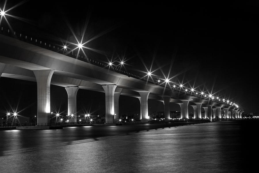 Black And White Photograph - The Roosevelt at Night II by Susan Pantuso
