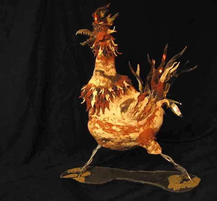 The Rooster Sculpture By Andre Ferron