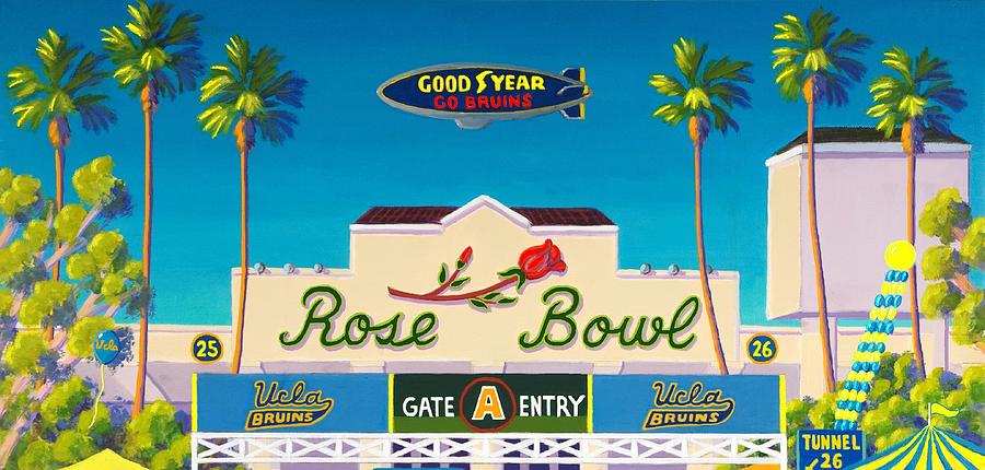 Pasadena Painting - The Rose Bowl by Frank Strasser