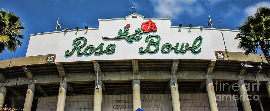 Football Photograph - The Rose Bowl by Tommy Anderson