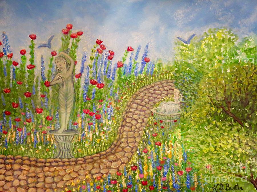 The Rose Dancer Garden of Victorian Delight Painting by Kimberlee Baxter
