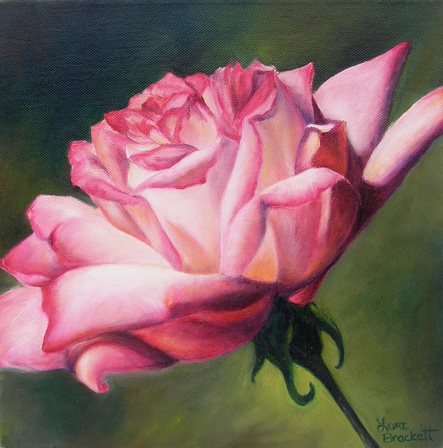 The Rose Painting by Lori Brackett