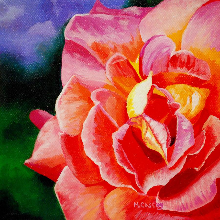 The Rose Painting by Melanie Cossey