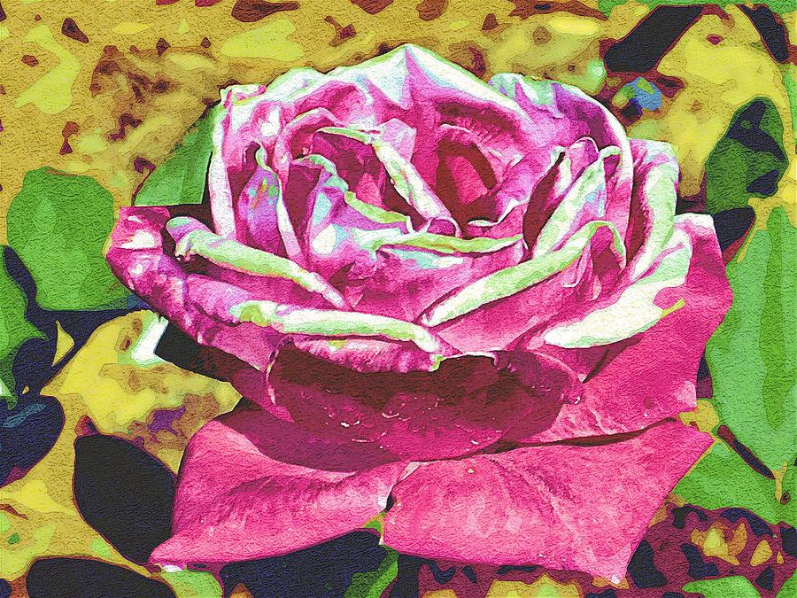 The Rose Digital Art by Nora Martinez