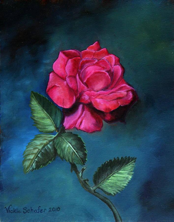Nature Painting - The Rose by Vickie Schafer