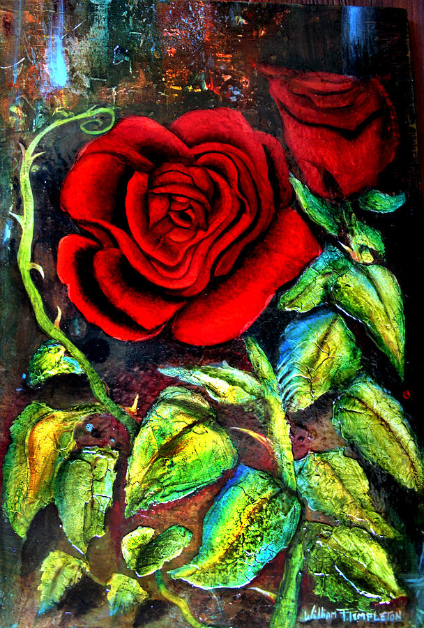 La Lindas Scarlet Passion Painting by William T Templeton