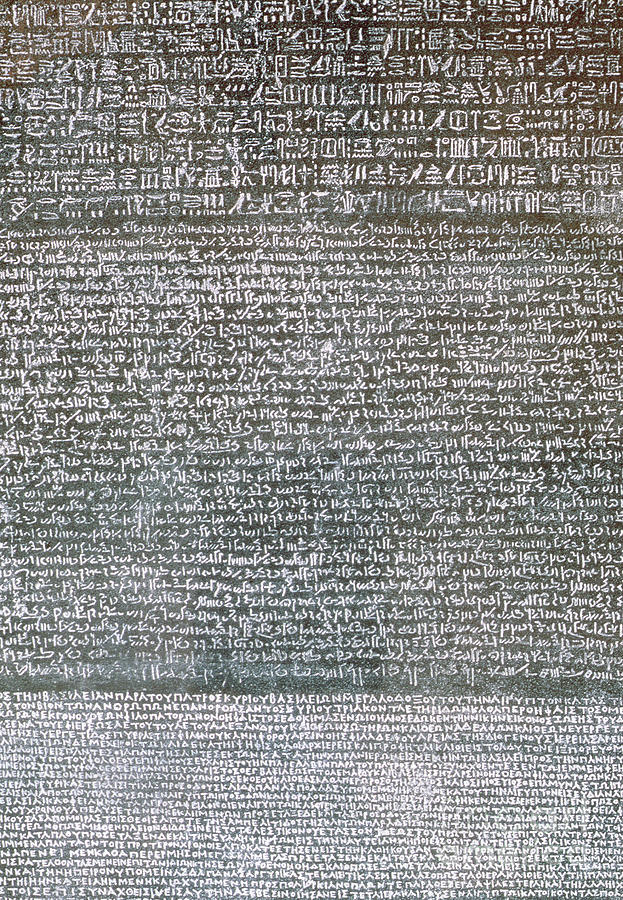The Rosetta Stone Photograph by Egyptian School