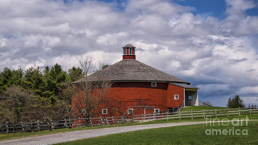 The Round Barn Photograph by Scenic Vermont Photography