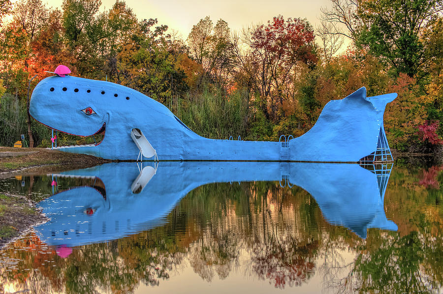 Tulsa Photograph - The Route 66 Blue Whale - Catoosa Oklahoma - II by Gregory Ballos