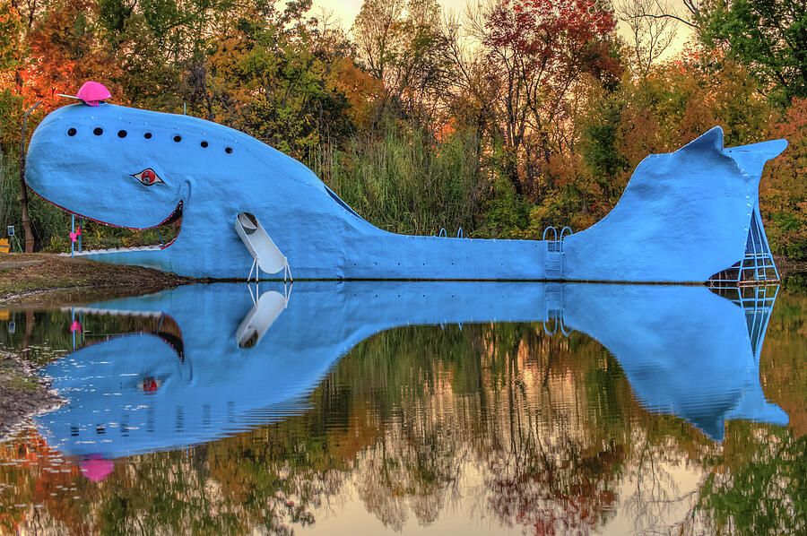The Route 66 Blue Whale - Catoosa Oklahoma - III Photograph by Gregory Ballos