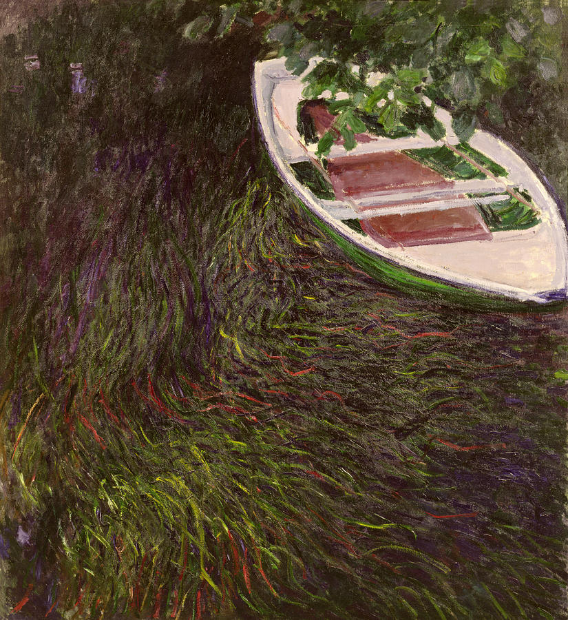 The Rowing Boat Painting by Claude Monet