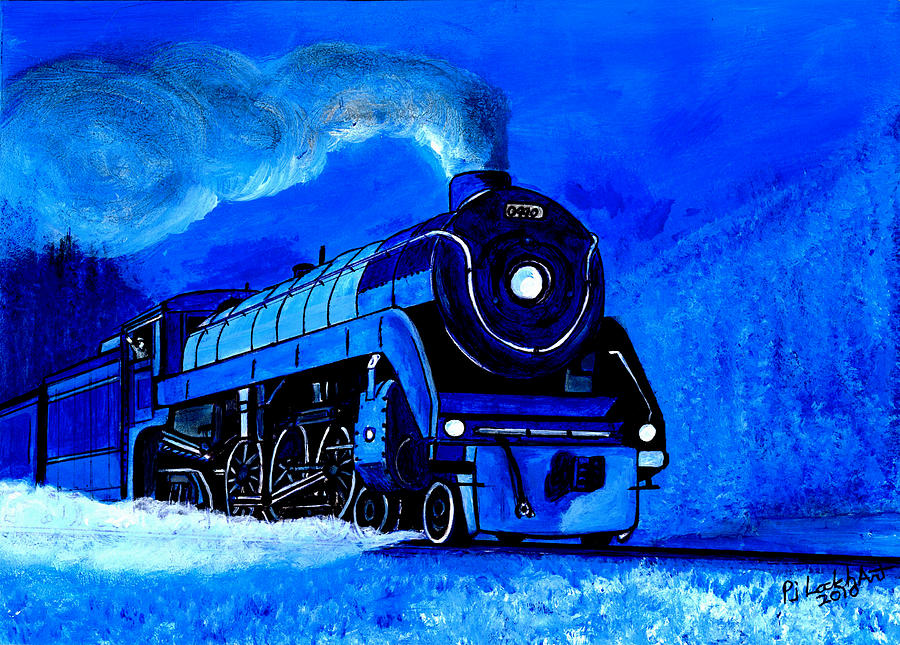 The Royal Blue Express Painting by Pj LockhArt
