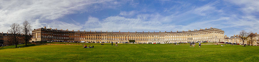 The Royal Crescent Panorama Photograph by Laura Tucker