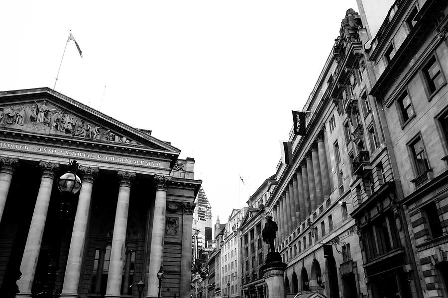 The Royal Exchange and Cornhill Photograph by Christopher Maxum