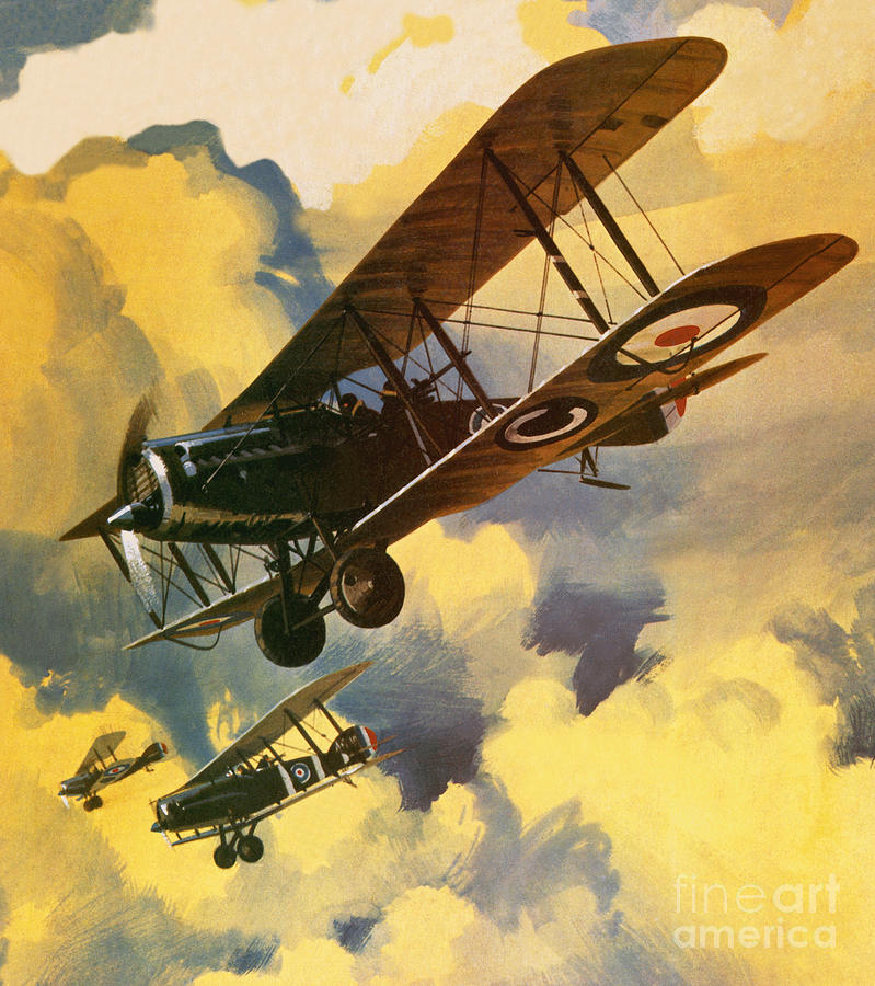 Royal Flying Corps Painting - The Royal Flying Corps by Wilf Hardy