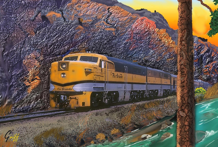 The Royal Gorge Digital Art by J Griff Griffin