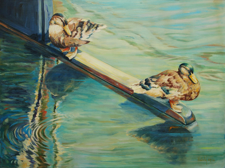 The rudder Painting by Rick Nederlof