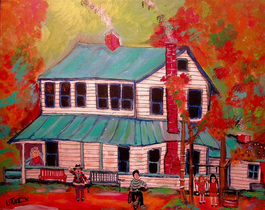 The Rudys and The Big House Painting by Michael Litvack