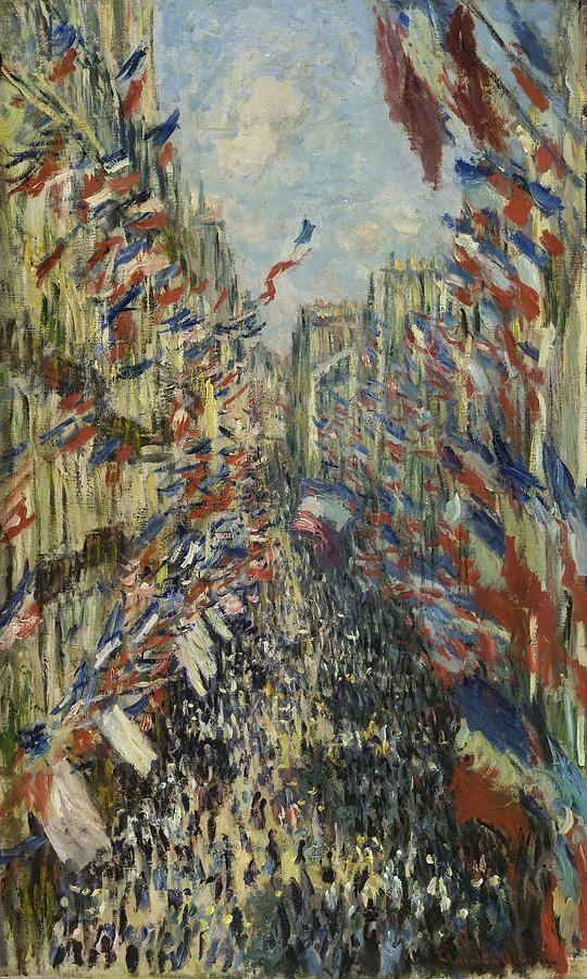 The Rue Montorgueil In Paris Painting