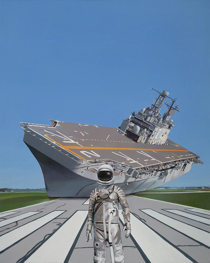 Astronaut Painting - The Runway by Scott Listfield