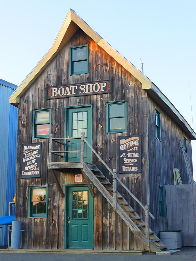 The Rustic Boat Shop Photograph by Margie Avellino