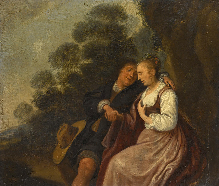 The Rustic Courtship Painting by Jan Miense Molenaer
