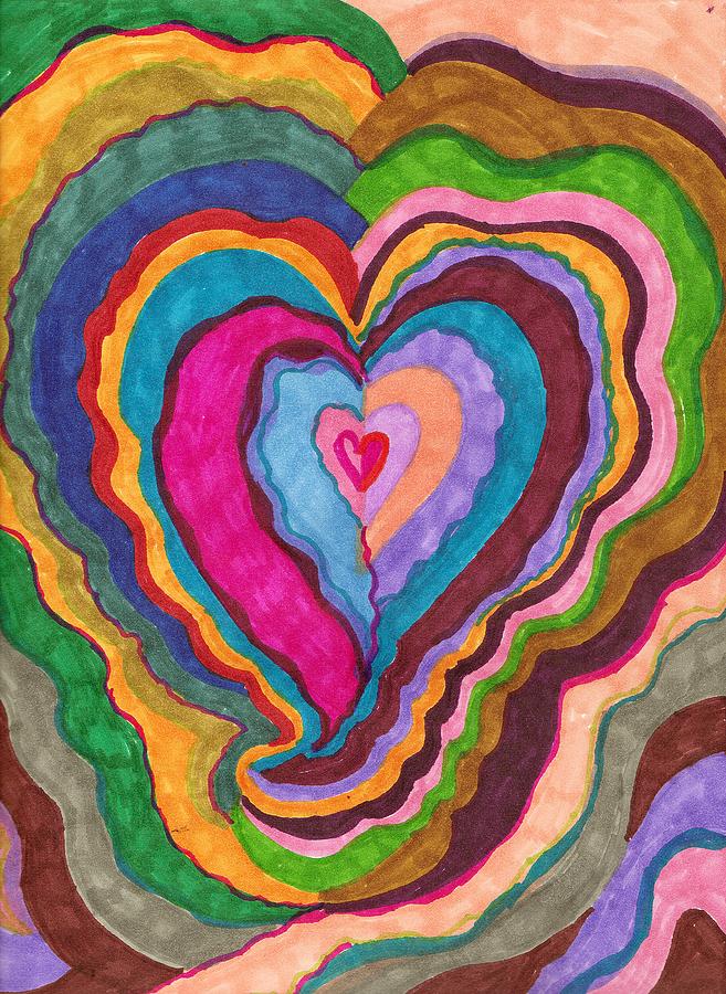 The rythm of love Painting by Brenda Adams
