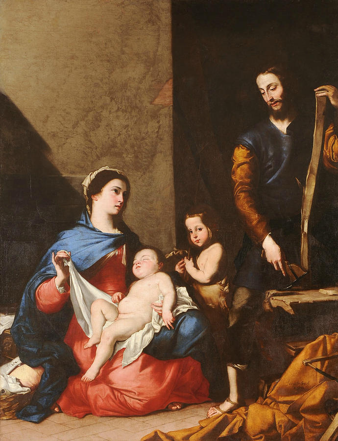 The Sacred Family Painting by Jusepe de Ribera