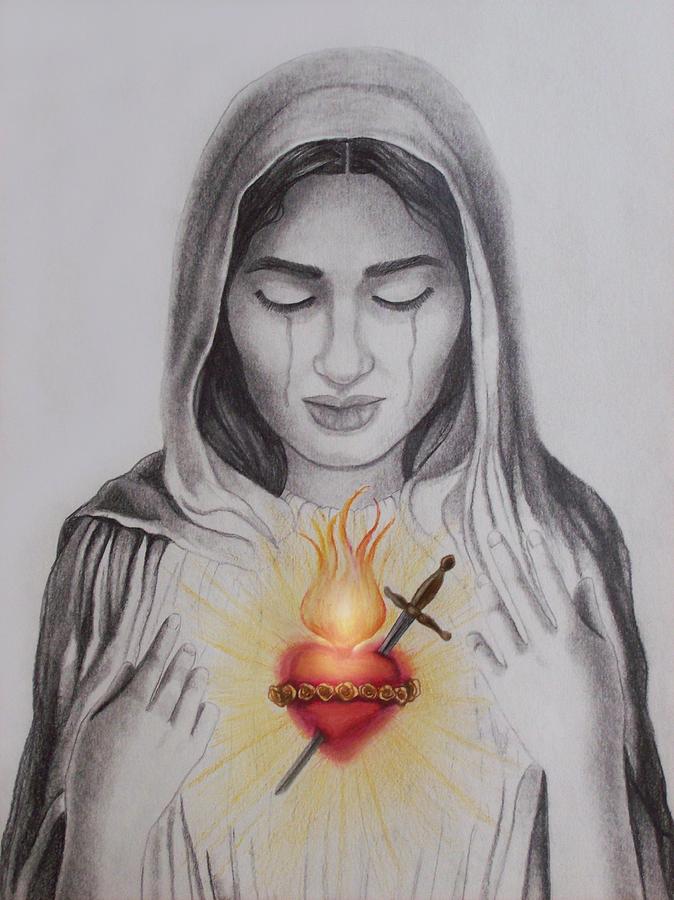 The Sacred Heart Drawing