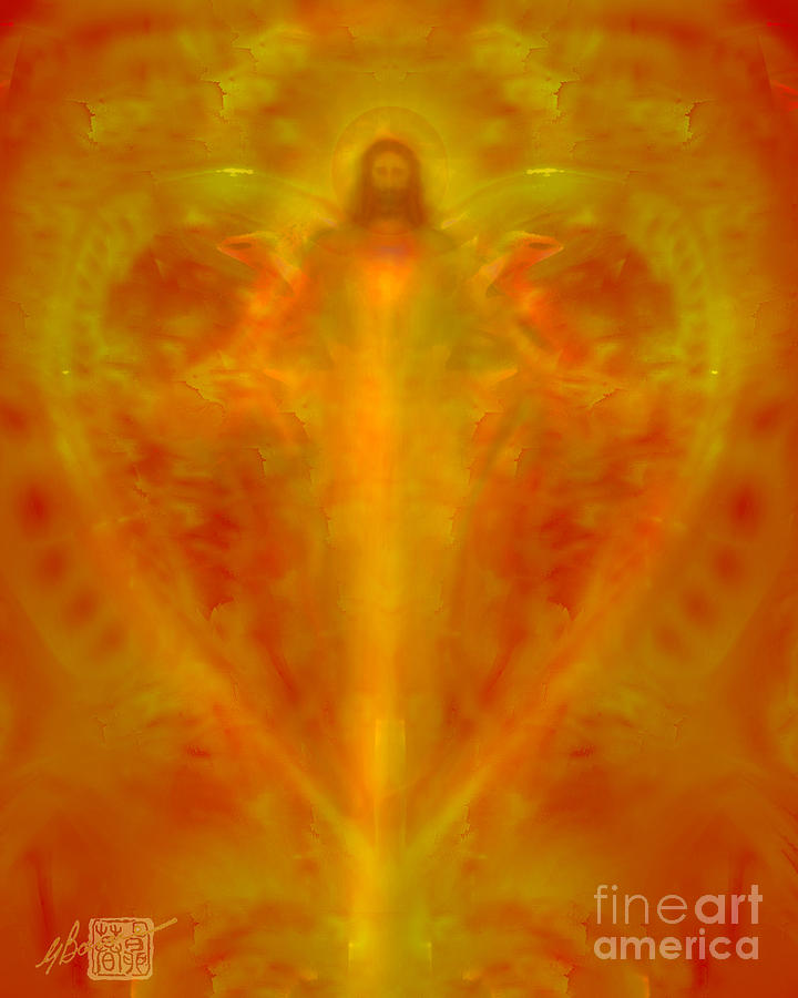 Jesus Christ Painting - The Sacred heart of Jesus by Glenyss Bourne