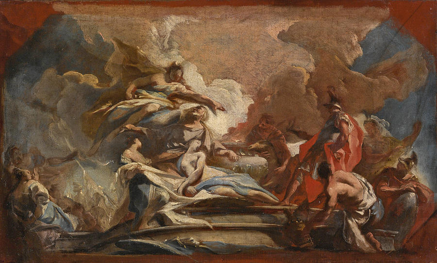 The Sacrifice of Iphigenia Painting by Carlo Innocenzo Carlone